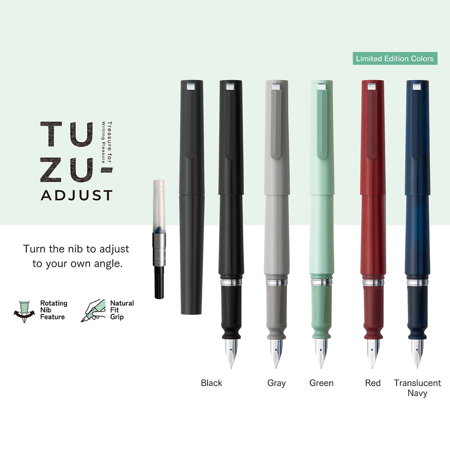 Pióro wieczne Sailor Tuzu Adjust | Czarne