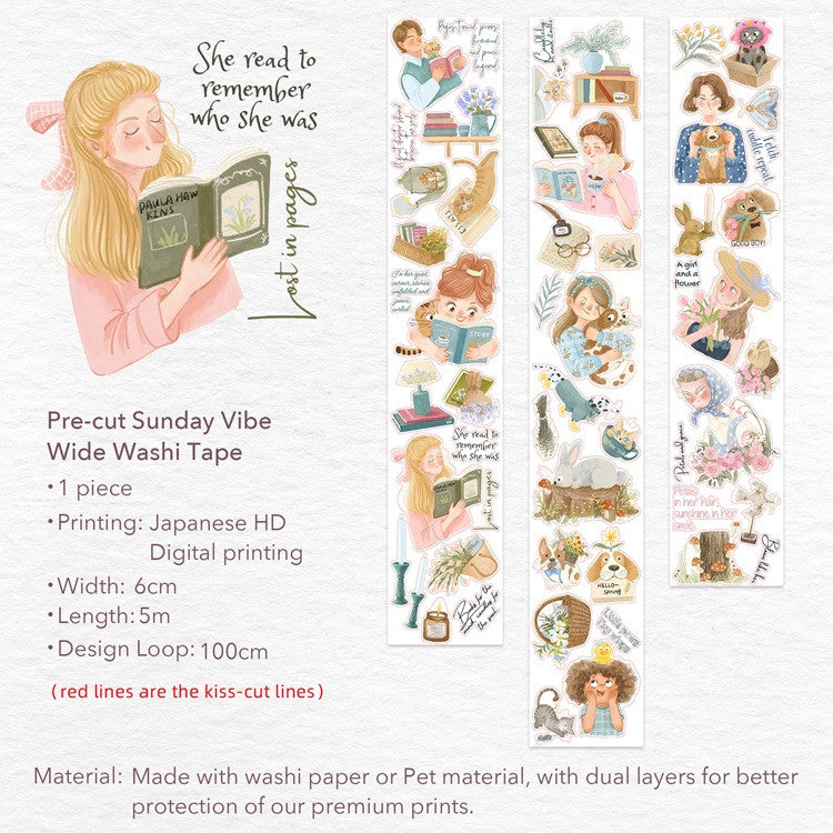 Taśma Washi Pre-Cut | Niedzielny Klimat