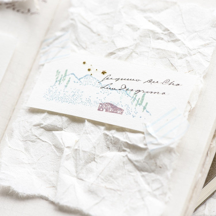 Zestaw stempli silikonowych Icon | Górski krajobraz