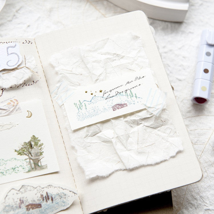 Zestaw stempli silikonowych Icon | Górski krajobraz