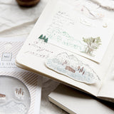 Zestaw stempli silikonowych Icon | Górski krajobraz