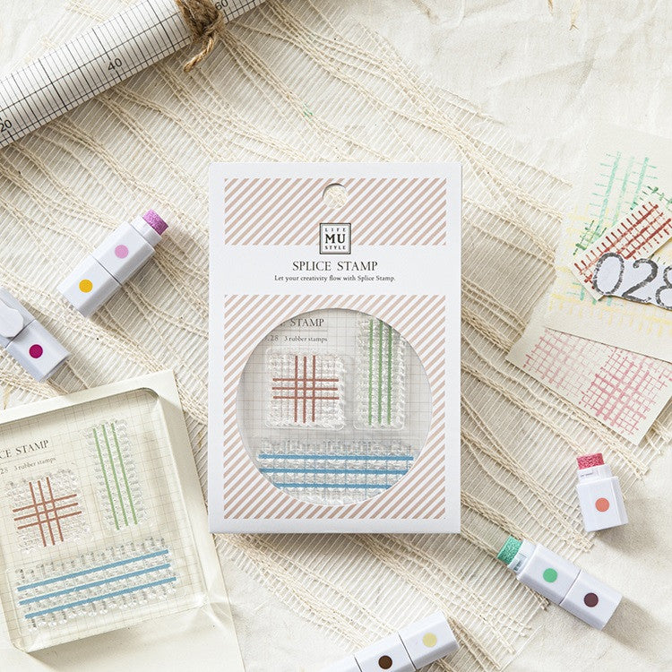 Zestaw stempli silikonowych Icon | Kratka