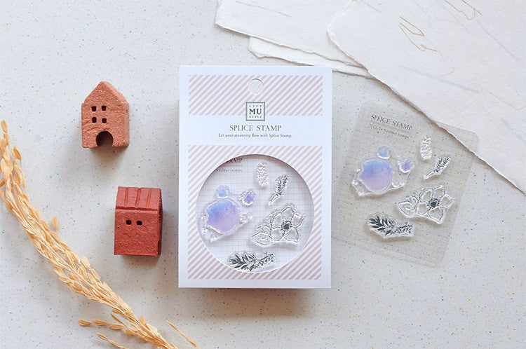 Zestaw stempli silikonowych Icon | Zawilec