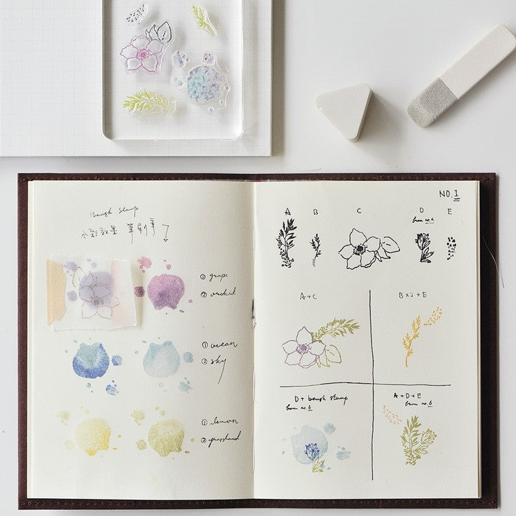 Zestaw stempli silikonowych Icon | Zawilec