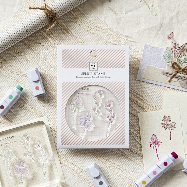 Zestaw stempli silikonowych Icon | Łąka