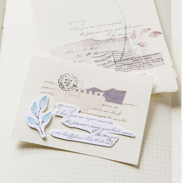 Zestaw stempli silikonowych Icon | Rośliny i napisy