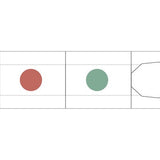 Zestaw tuszy do pieczątek w pisaku | Niebieski-Czerwony-Zielony