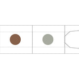 Zestaw tuszy do pieczątek w pisaku | Jasnozielony-Brązowy-Szary