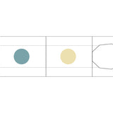 Zestaw tuszy do pieczątek w pisaku | Zielony-Niebieski-Żółty