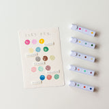 Zestaw tuszy do pieczątek w pisaku | Zielony-Niebieski-Żółty