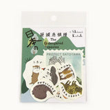 Zestaw naklejek Gatunki zagrożone | Zwierzęta Japonii