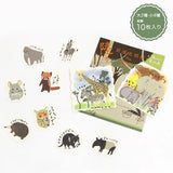 Zestaw naklejek Gatunki zagrożone | Zwierzęta lądowe