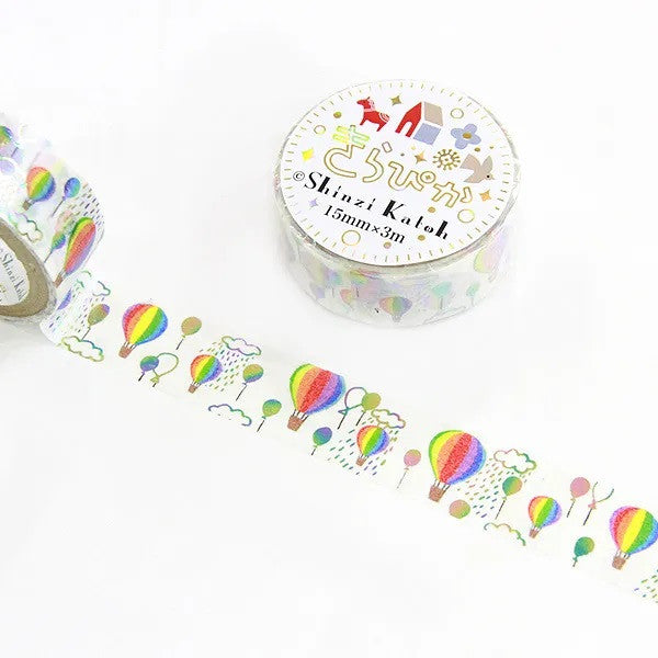 Taśma dekoracyjna | Tęczowe balony