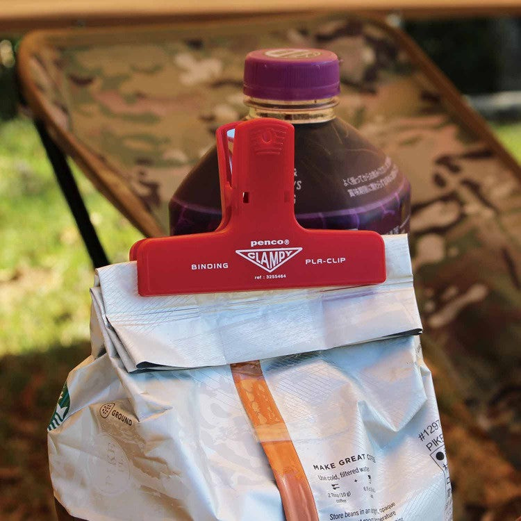 Plastikowy klips zaciskowy penco | Czerwony