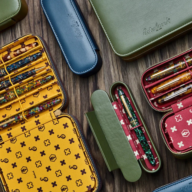 Piórnik na dwa pióra Esterbrook Nook British | Moss Green