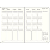 Kalendarz tygodniowy 2026 Leuchtturm1917 Wertykalny Master A4+ | Czarny