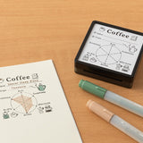 Pieczątka Midori Paintable Stamp Pre-inked | Kawa