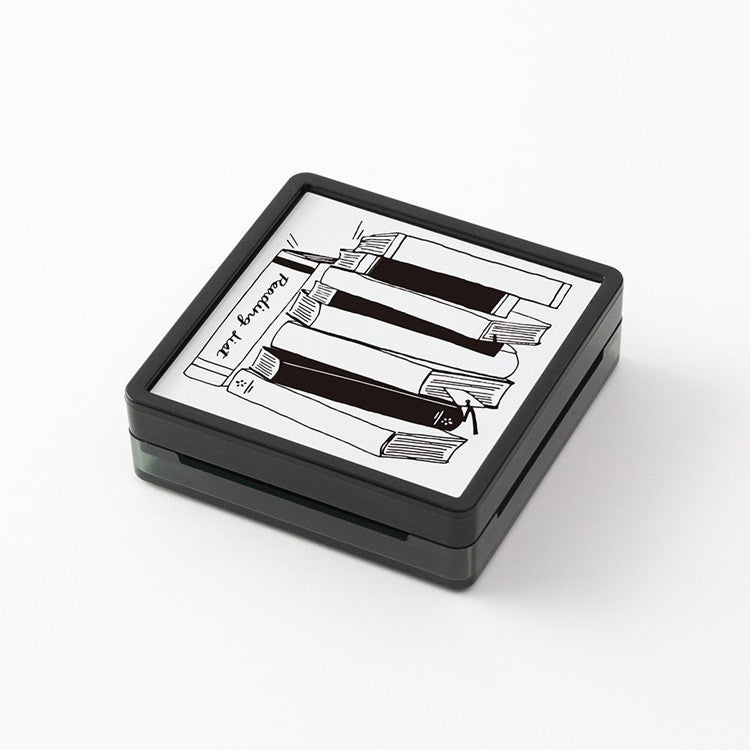 Pieczątka Midori Paintable Stamp Pre-inked | Lista książek