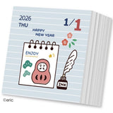 Kalendarz dzienny zrywany 2026 Eric Small Things | Kwadratowy