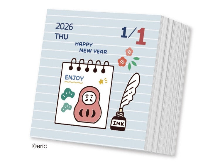 Kalendarz dzienny zrywany 2026 Eric Small Things | Kwadratowy