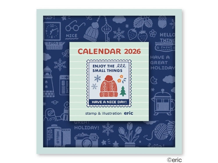 Kalendarz dzienny zrywany 2026 Eric Small Things | Kwadratowy