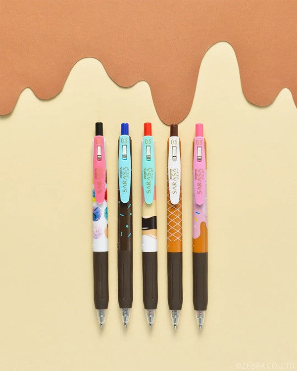 Zestaw długopisów żelowych SARASA Zebra | Ice cream