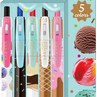 Zestaw długopisów żelowych SARASA Zebra | Ice cream