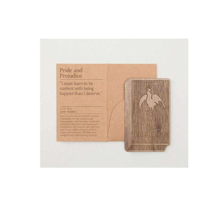 Drewniana zakładka Wearingeul Literatura Światowa | Duma i Uprzedzenie