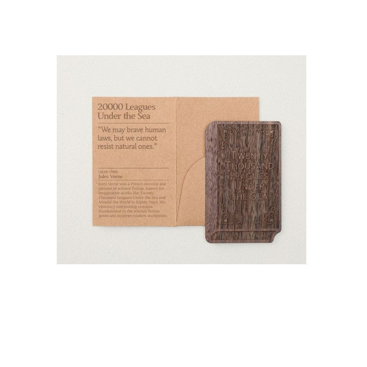 Drewniana zakładka Wearingeul Literatura Światowa | Dwadzieścia tysięcy mil podmorskiej żeglugi