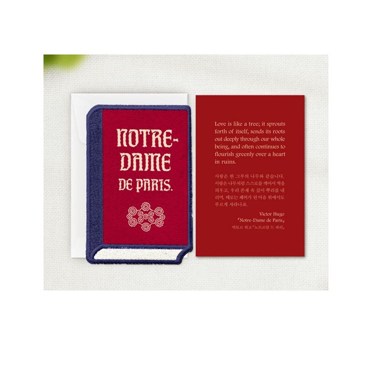 Haftowana zakładka Wearingeul Literatura Światowa | Dzwonnik z Notre Dame