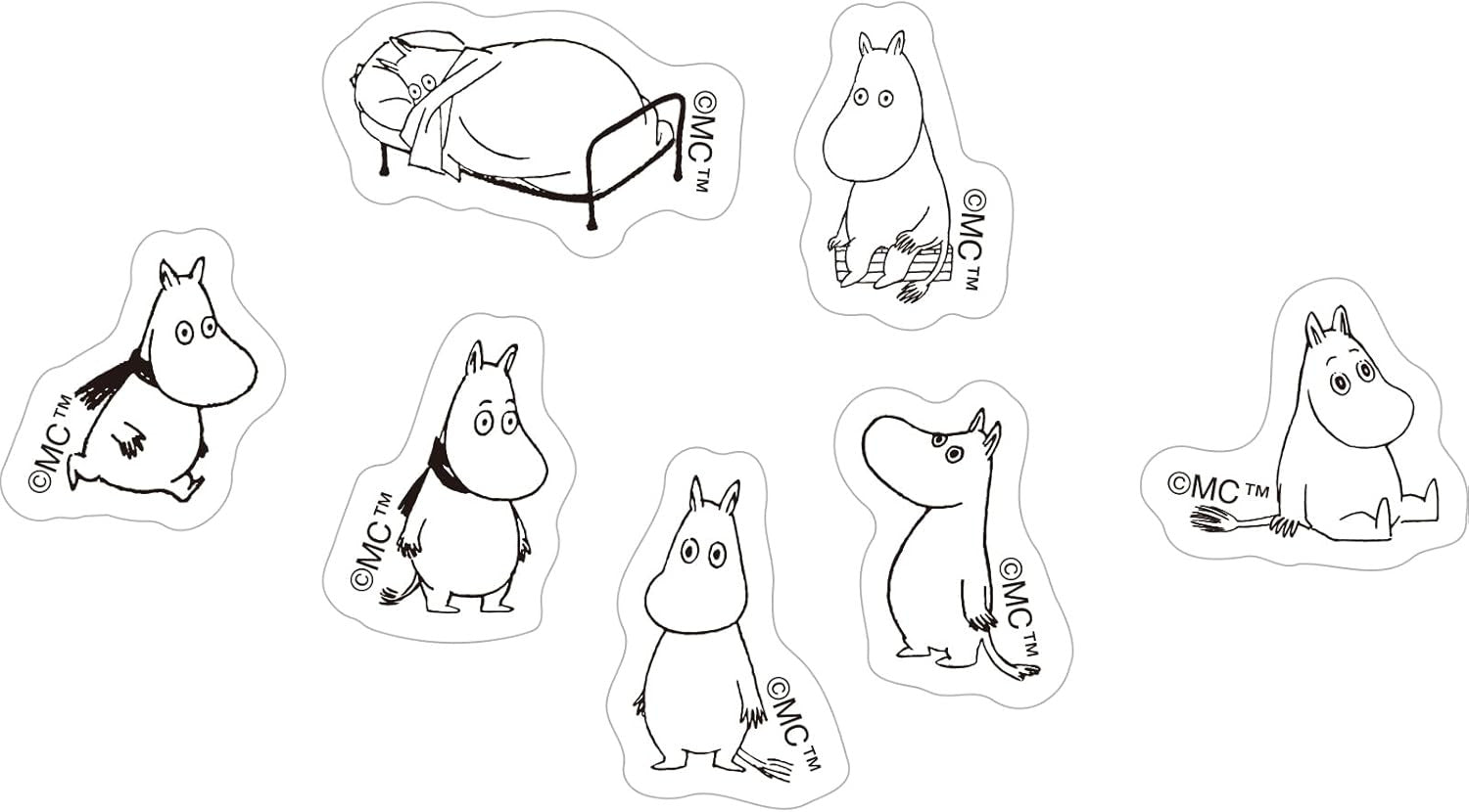 Naklejki Muminki | Znudzony Muminek