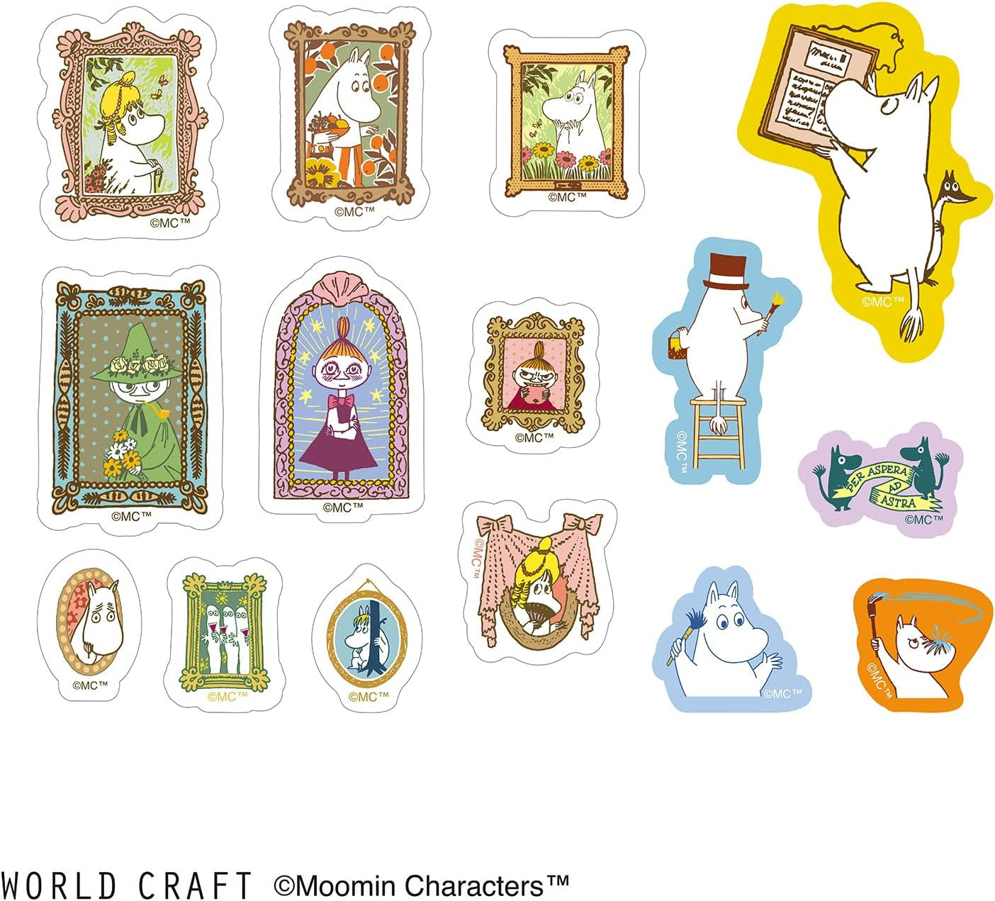 Zestaw naklejek Muminki | Portrety