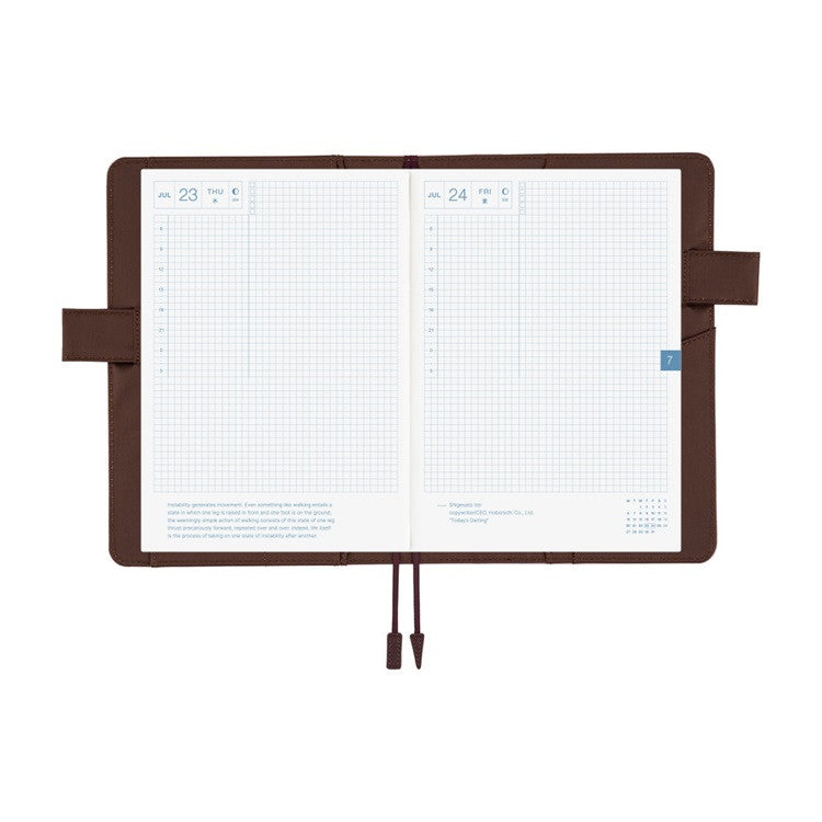 Okładka na kalendarz Hobonichi Techo A5 | Colors: Sweet Cacao