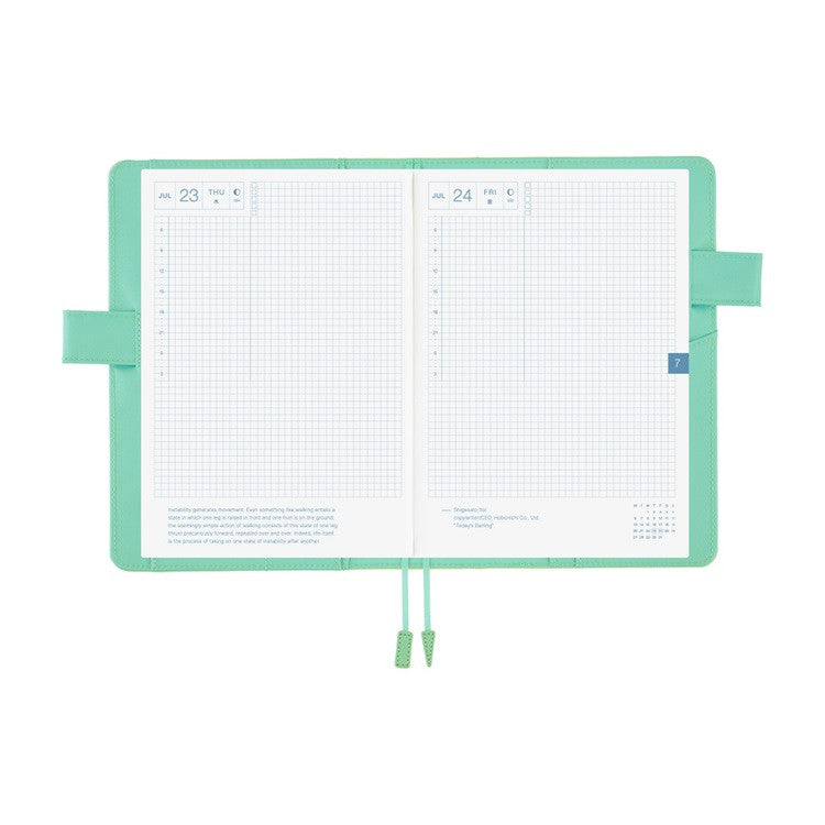 Okładka na kalendarz Hobonichi Techo A5 | Colors: Chamomile Mint