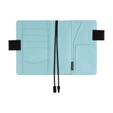 Okładka na kalendarz Hobonichi Techo A6 | Colors: Black x Clear Blue