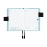 Okładka na kalendarz Hobonichi Techo A6 | Colors: Black x Clear Blue