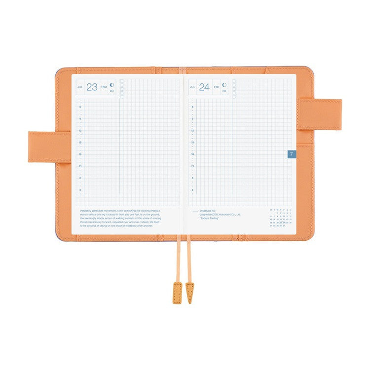 Okładka na kalendarz Hobonichi Techo A6 | Colors: Powder Blue Shell