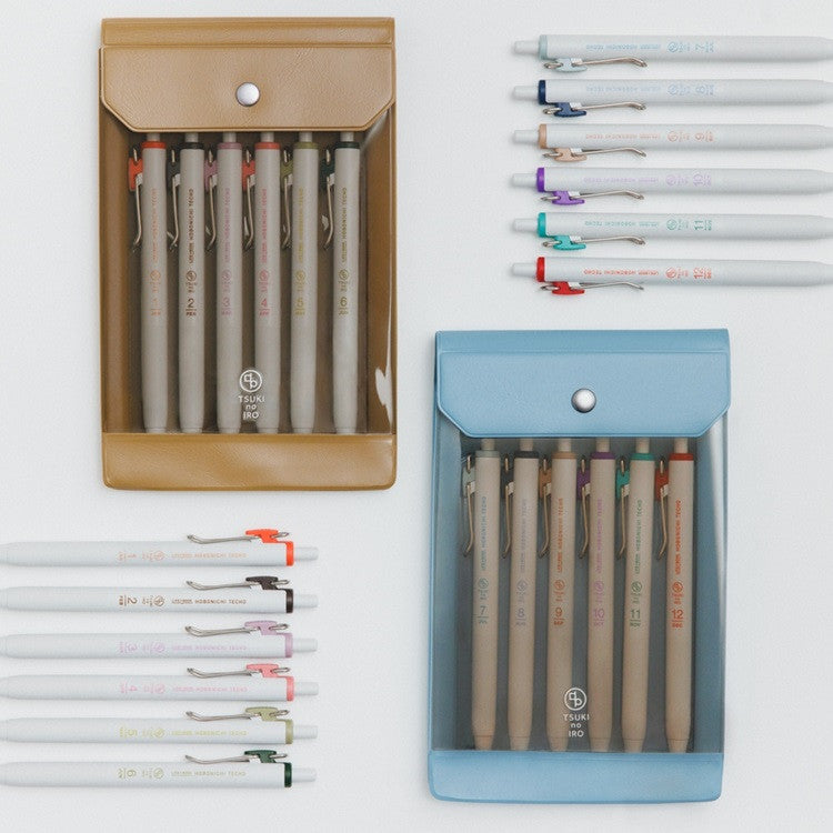 Zestaw długopisów Hobonichi | TSUKI no IRO: Uniball One Jan-June