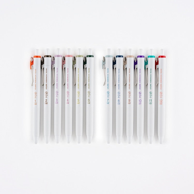 Zestaw długopisów Hobonichi | TSUKI no IRO: Uniball One July-Dec