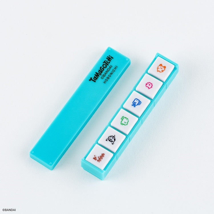 Zestaw pieczątek Pochitto Kodomo no Kao x Hobonichi | Tamagotchi