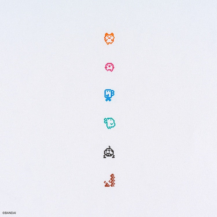 Zestaw pieczątek Pochitto Kodomo no Kao x Hobonichi | Tamagotchi