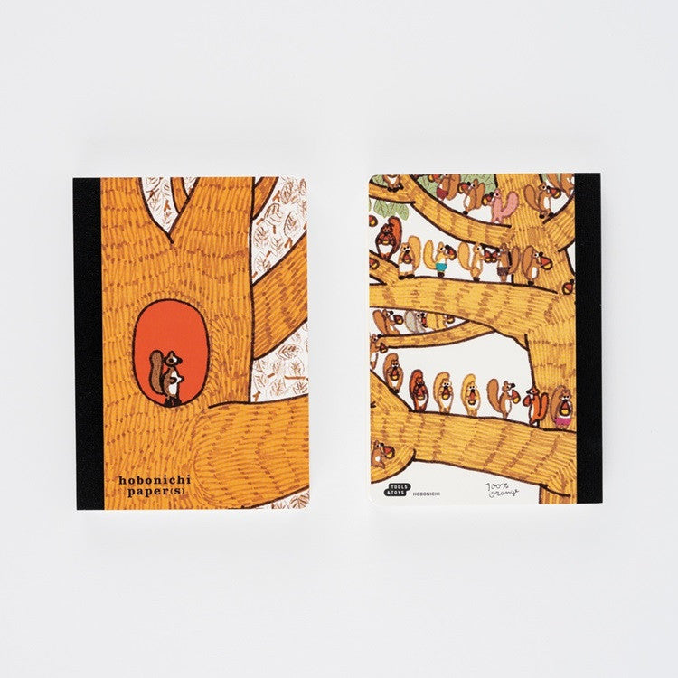Notatnik Hobonichi Paper(s) | 100%ORANGE: Squirrel Appears