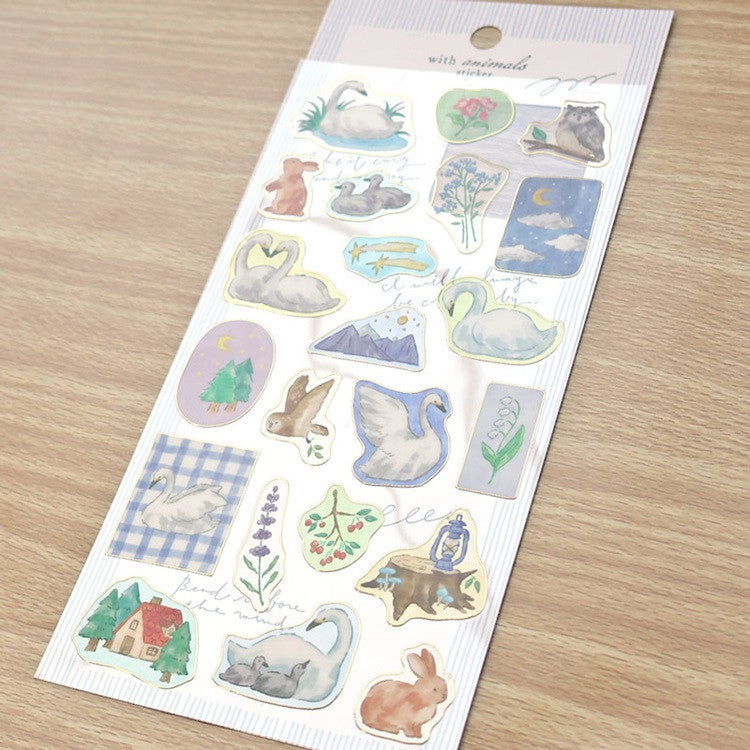 Naklejki With Animals | Łabędź