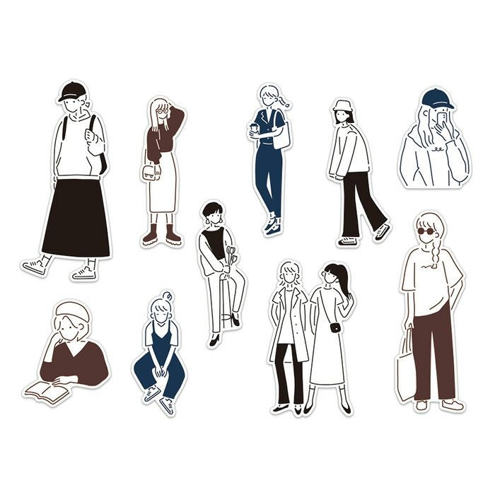 Zestaw naklejek Amie | Dziewczyna