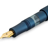 Zestaw Pióro wieczne Kaweco AL Sport Piston + Atrament | Granatowy