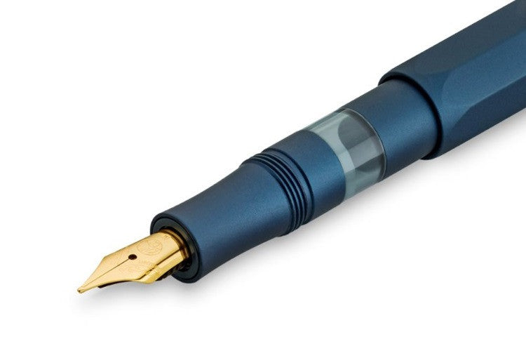 Zestaw Pióro wieczne Kaweco AL Sport Piston + Atrament | Granatowy