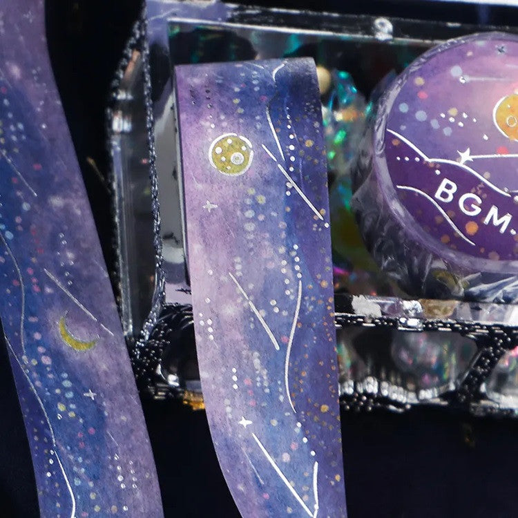 Taśma dekoracyjna Washi Falling Star | Noc