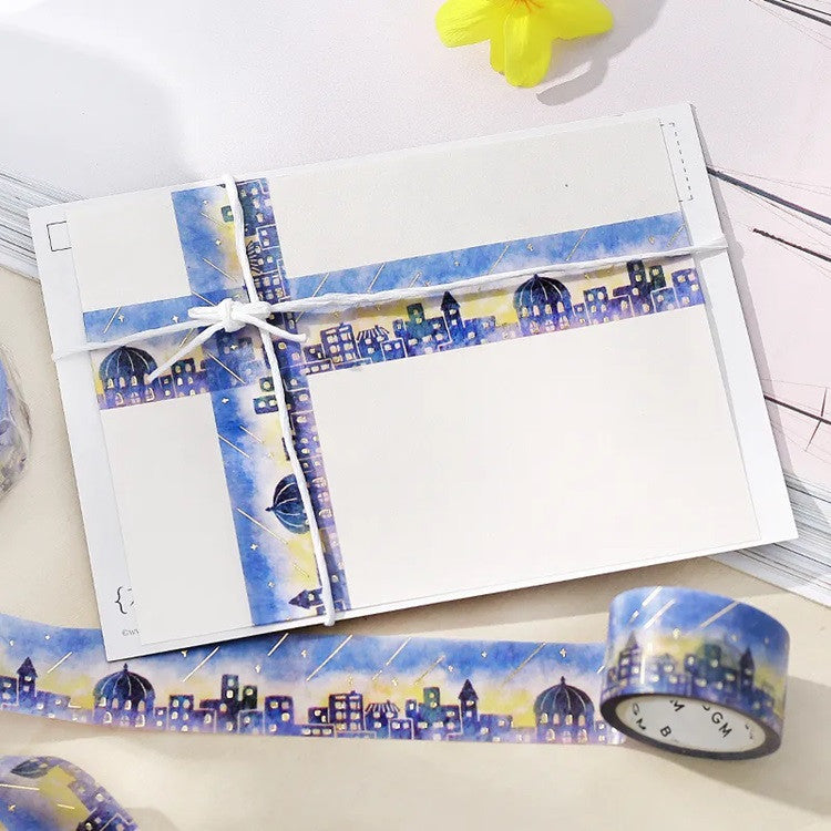 Taśma dekoracyjna Washi Falling Star | Miasto