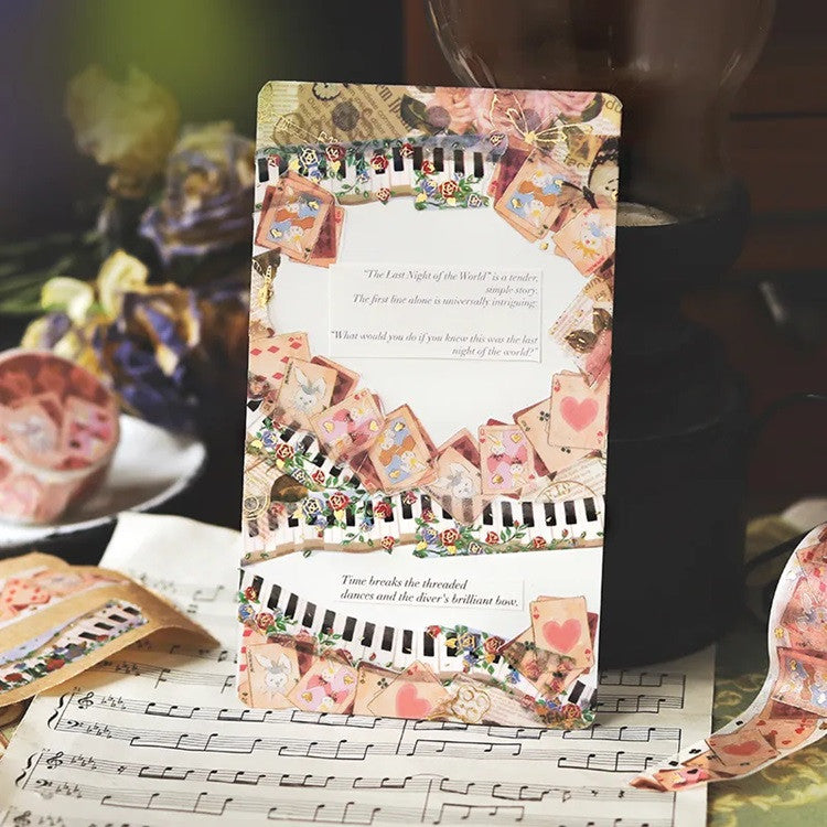 Taśma dekoracyjna Washi | Talia kart