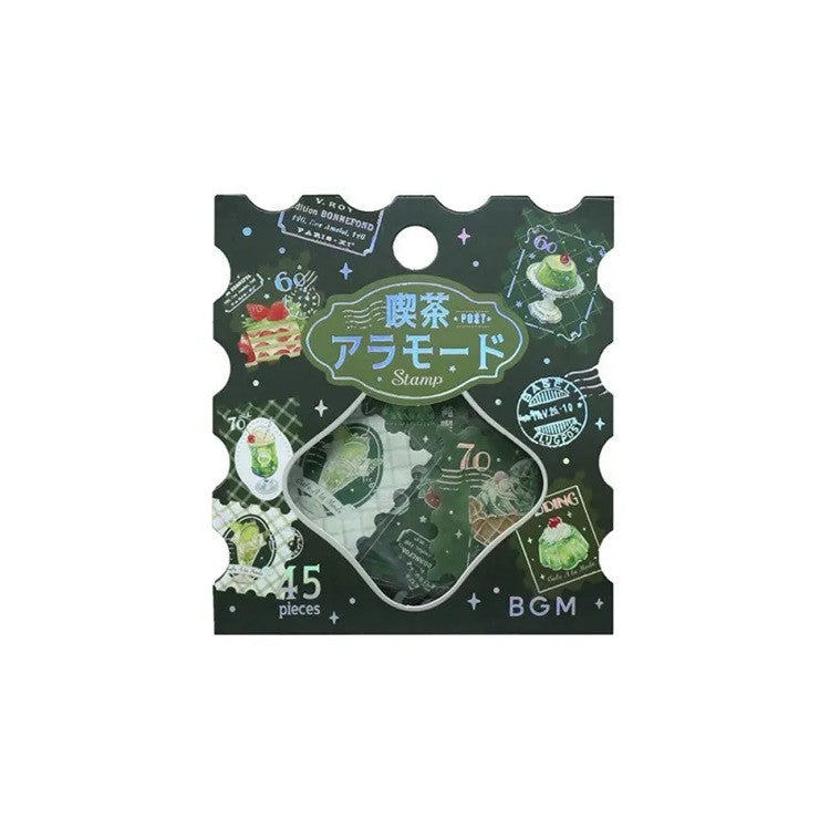 Zestaw naklejek Znaczki | Zielona Kawiarnia